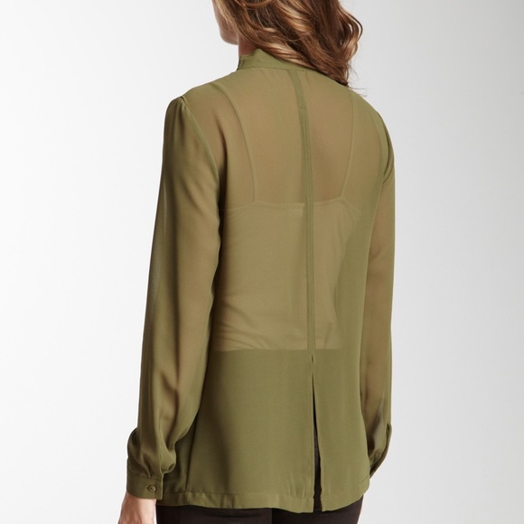 W118 by Walter baker sheer blouse in ivory - Picture 5 of 5